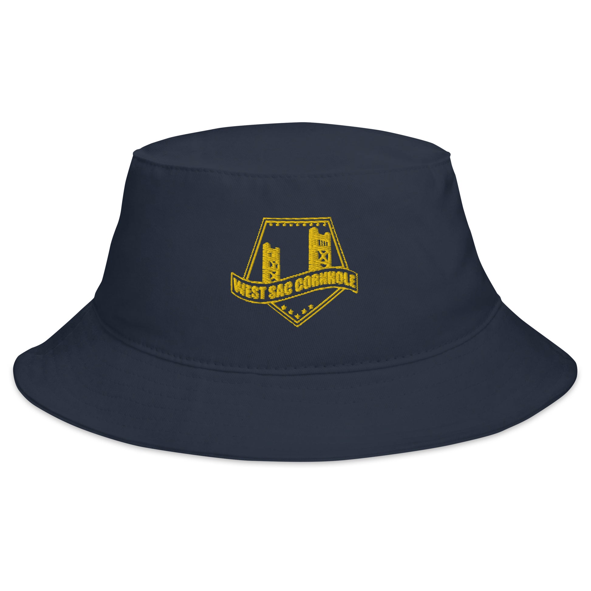 WSC Gold/Navy Bucket Hat – West Sac Cornhole